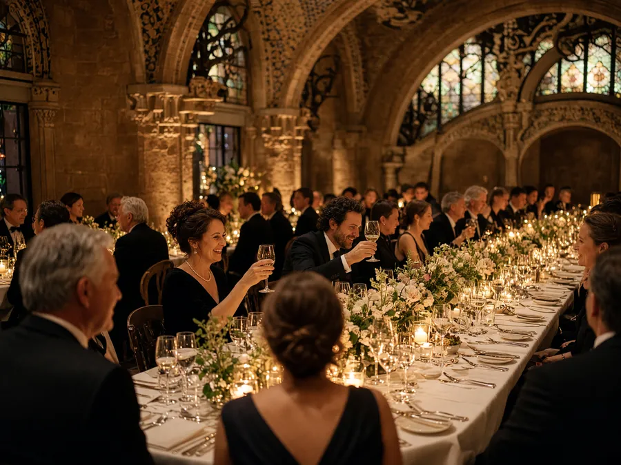 A company gala dinner